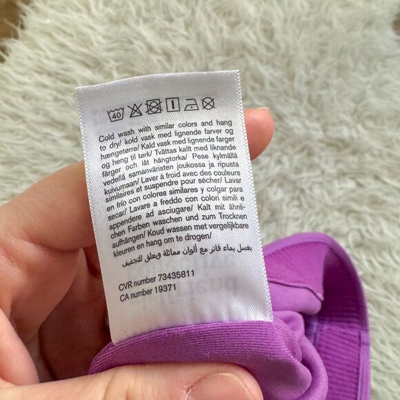 Girlfriend Collective Paloma Racerback Bra - Magenta | Size S - Picture 5 of 6